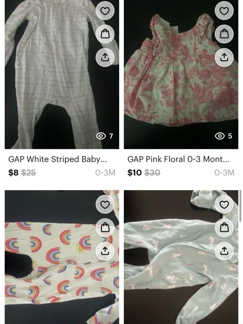 0-3 Month Large Bundle of Baby Girl Clothing